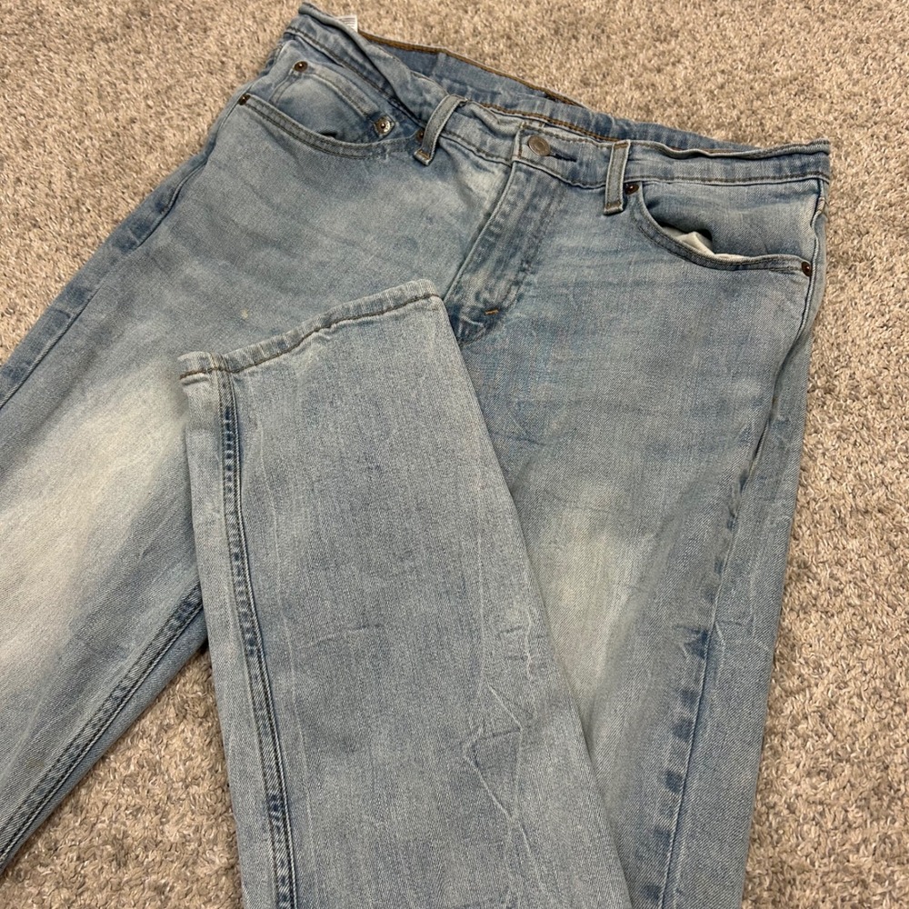 Levi's 511 Slim Fit Jeans 31x32 (Fits 31X31) Light Wash Blue WaterLess Denim